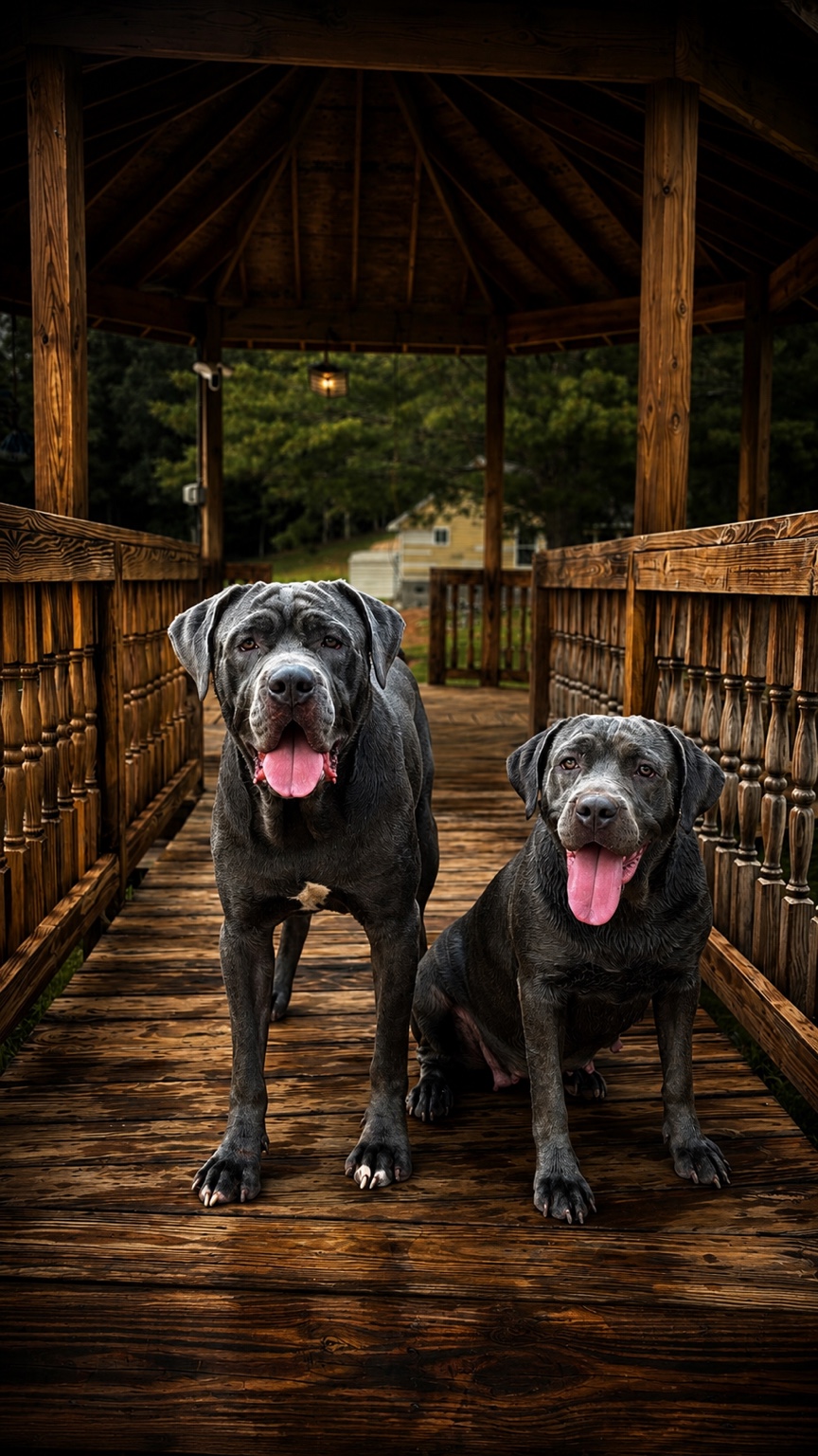 Kane and Shelby outdoors together